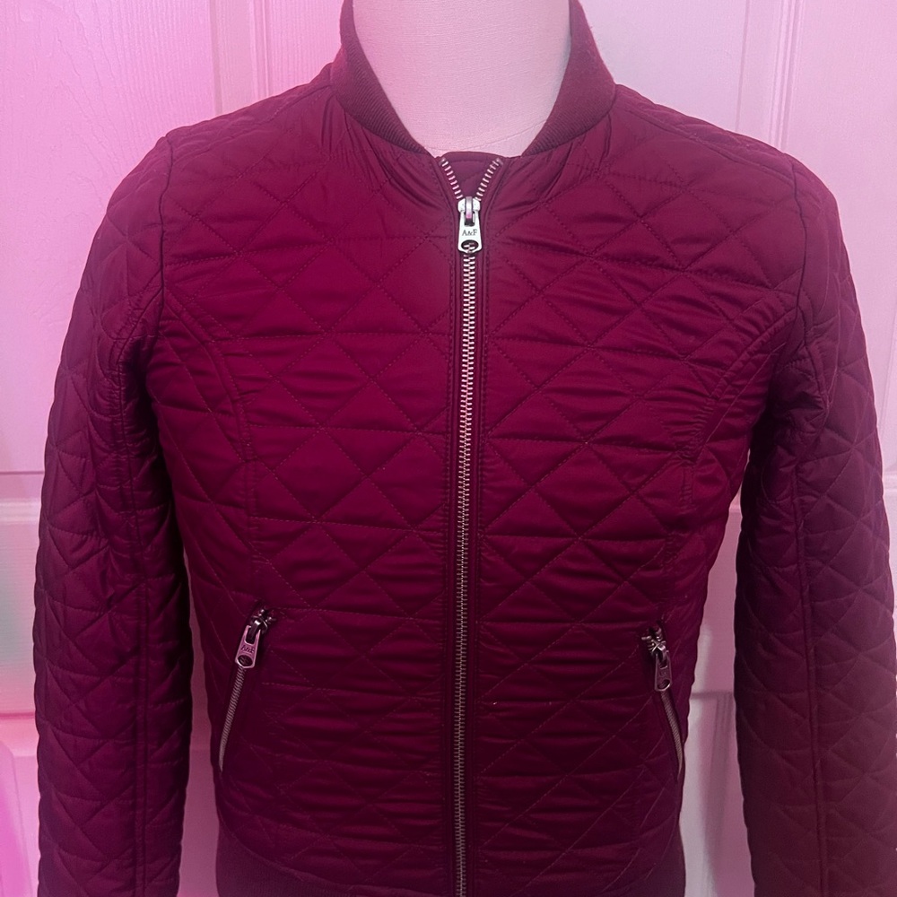 Abercrombie & Fitch Maroon Jacket